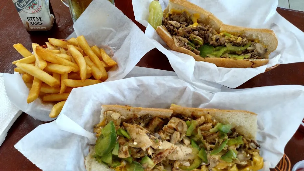 Philly Cheese Steak Sandwich and Philly Chicken Sandwich